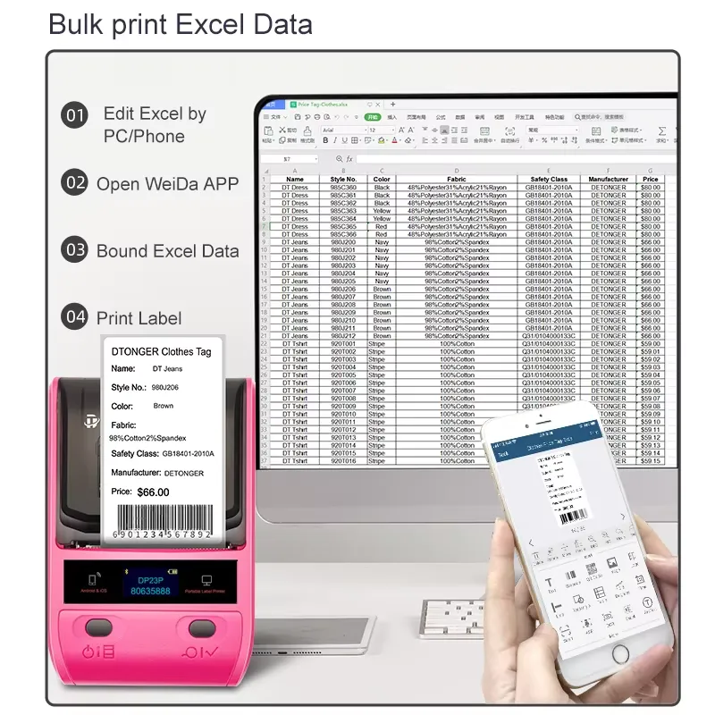 2026 الأكثر رواجاً! طابعة ملصق - مراجعة Label Printer Thermal وسعره