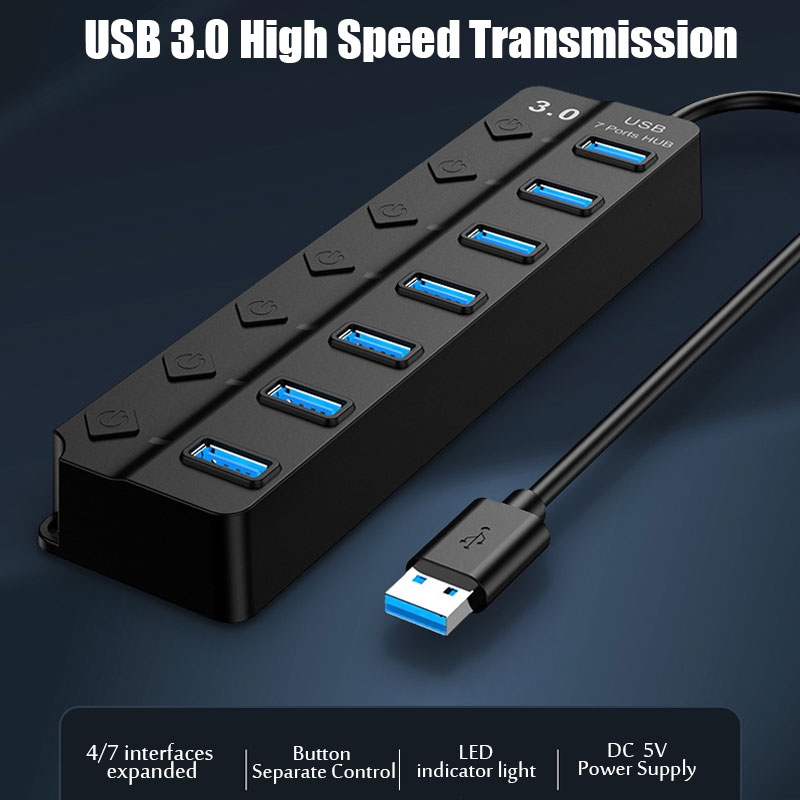 موزع يو إس بي 3.0 متعدد المناف - مراجعة Multi Port Usb Hub وسعره