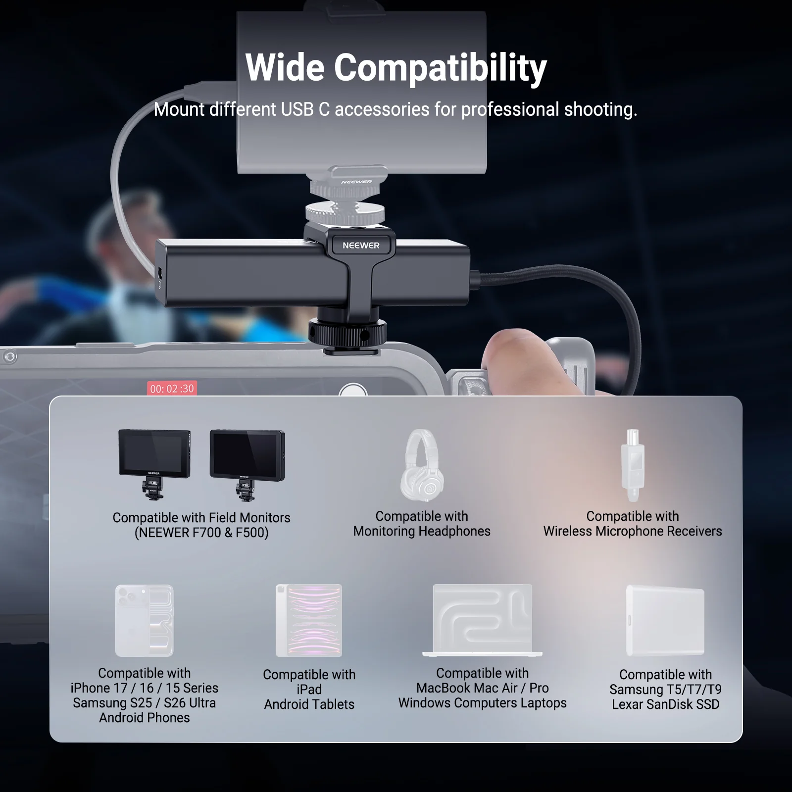 محطة توصيل NEEWER PS030E USB C - مراجعة Multi Port Usb Hub وسعره