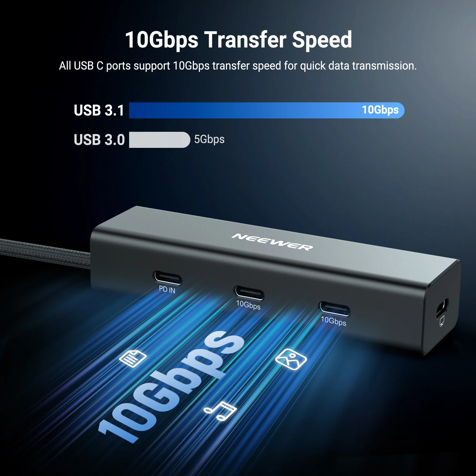 محطة توصيل NEEWER PS030E USB C - مراجعة Multi Port Usb Hub وسعره